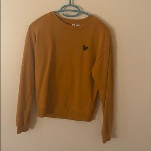 Brown/orange Mickey Mouse long sleeve tee
